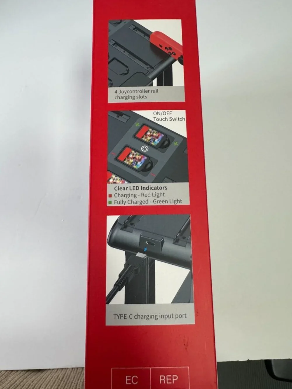 KYTOCK NS Controller Charger & Storage Stand For Original NS & NS OLED With Game